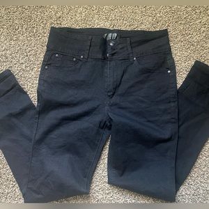 high-rise skinny jeans